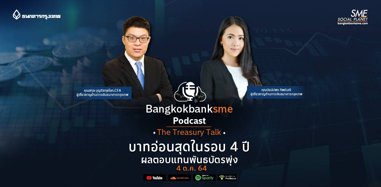 The Treasury Talk ตอน บาทอ่อนสุดในรอบ 4 ปี ผลตอบแทนพันธบัตรพุ่ง