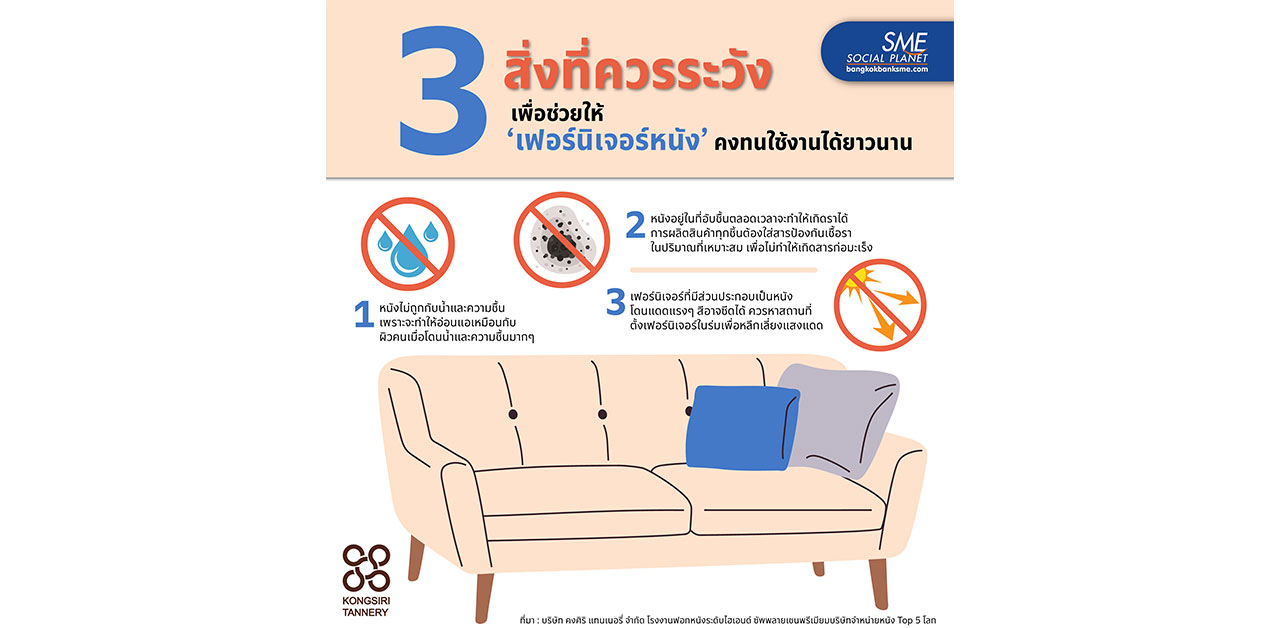3 ข้อควรระวัง ช่วย ‘เฟอร์นิเจอร์หนัง’ มีความคงทนใช้งานได้ยาว
