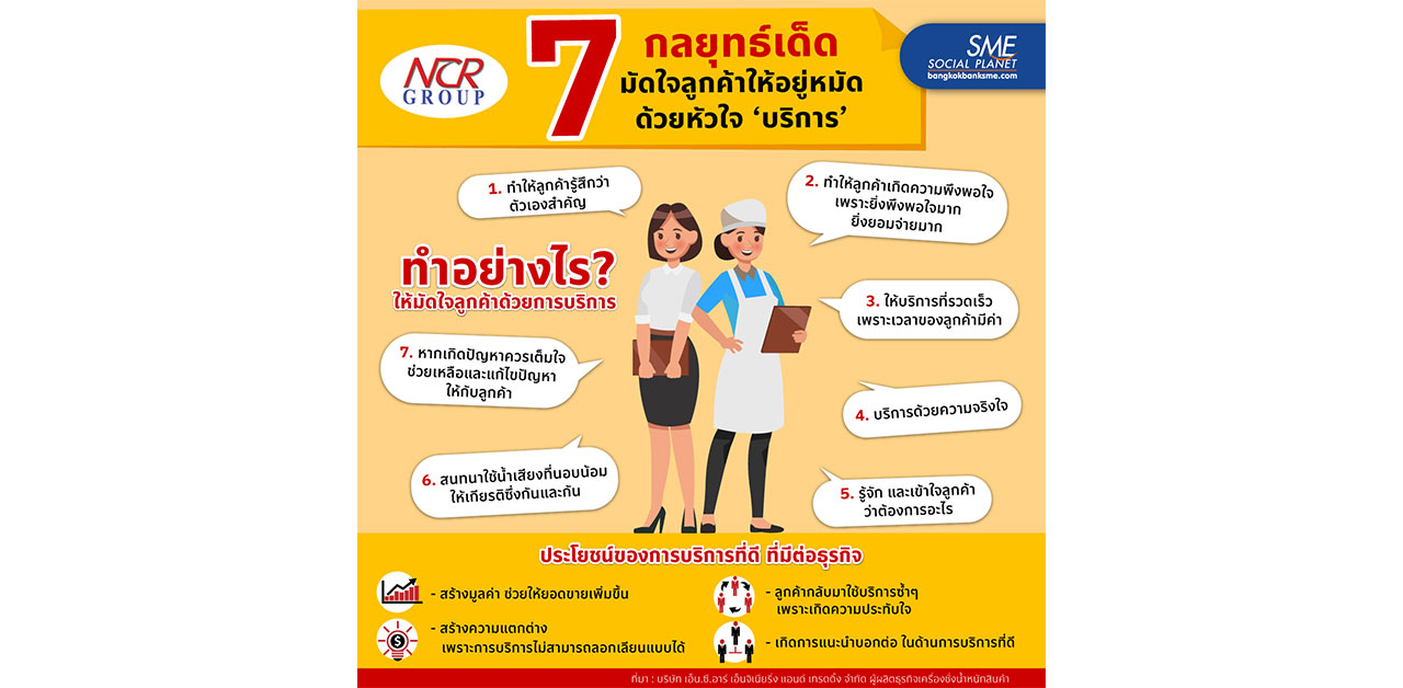เปิด 7 กลยุทธ์เด็ด! มัดใจลูกค้า..ด้วยหัวใจบริการ