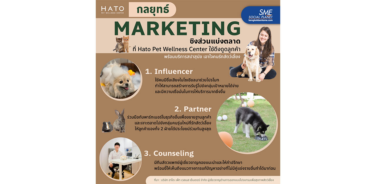 กลยุทธ์ Marketing ธุรกิจสัตว์เลี้ยง pet wellness center