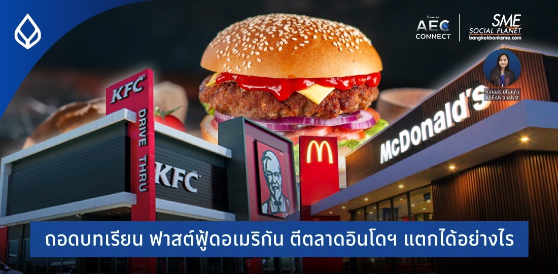 AEC Connect | ถอดบทเรียน ฟาสต์ฟู้ดอเมริกันตีตลาดอินโดฯ แตกได้อย่างไร