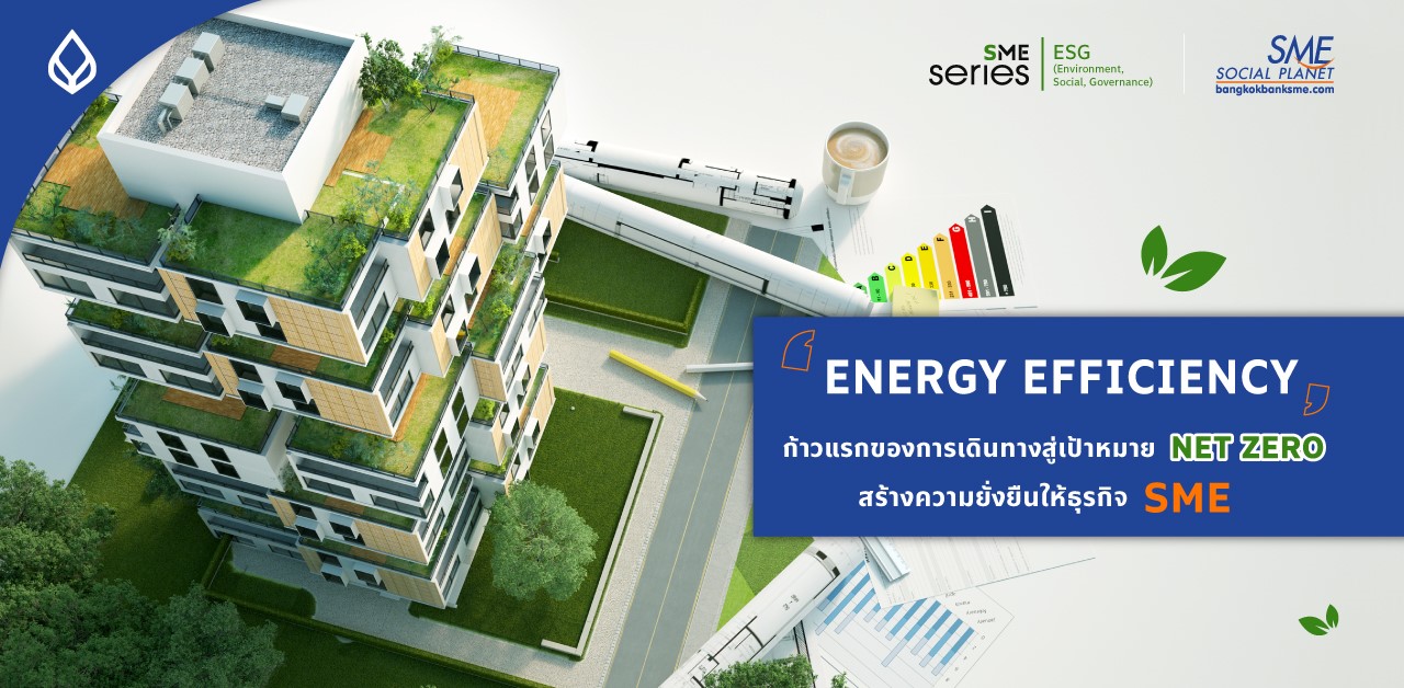 ‘Energy Efficiency’ เครื่องมือลดการใช้พลังงานอย่างมีประสิทธิภาพ First step SME ปรับโฉมธุรกิจสู่เส้นทาง Net Zero