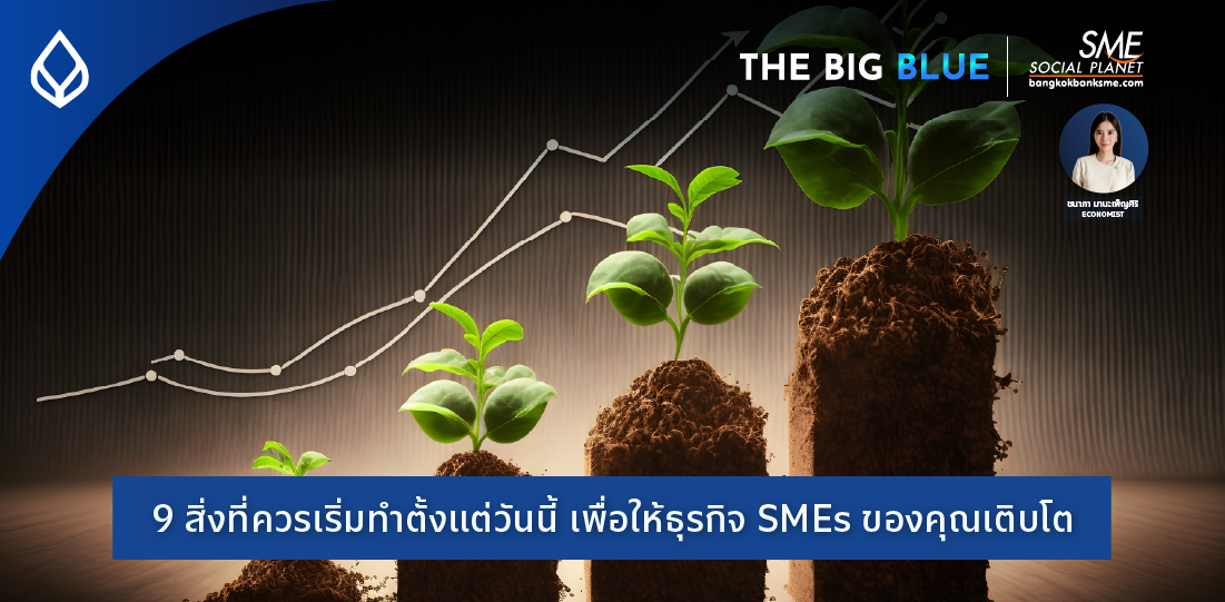 The Big Blue | 9 สิ่งที่ควรเริ่มทำตั้งแต่วันนี้ เพื่อให้ธุรกิจ SMEs ของคุณเติบโต