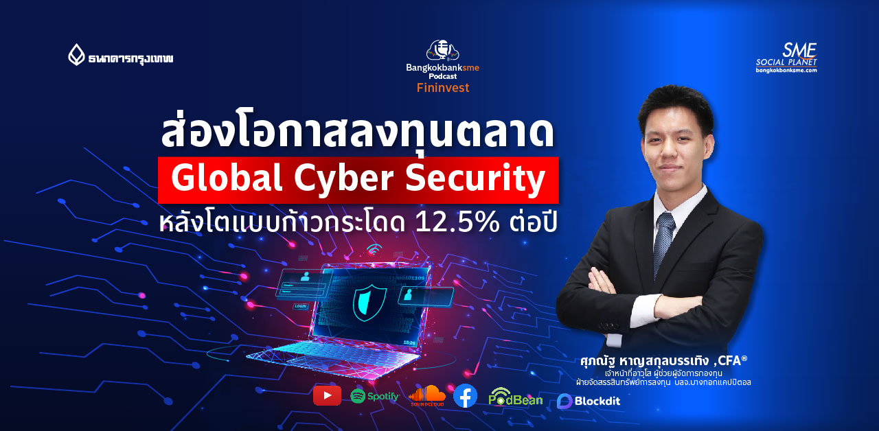 Fininvest Ep.97 ตอน ส่องโอกาสลงทุนตลาด Global Cyber Security หลังโตแบบก้าวกระโดด 12.5% ต่อปี
