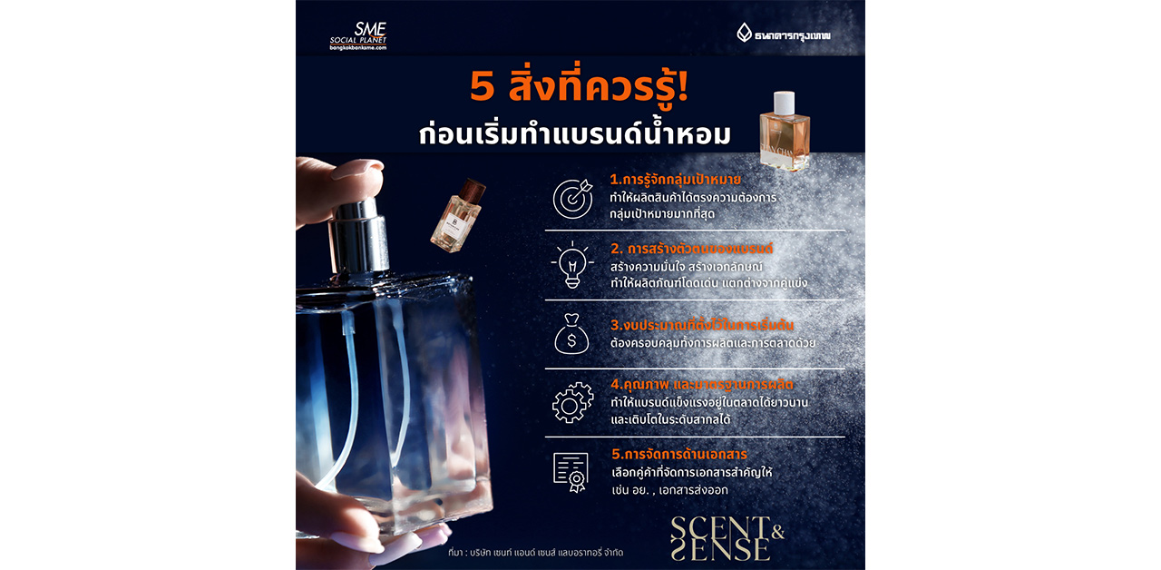 5 สิ่งที่ควรรู้! ก่อนเริ่มทำแบรนด์น้ำหอม