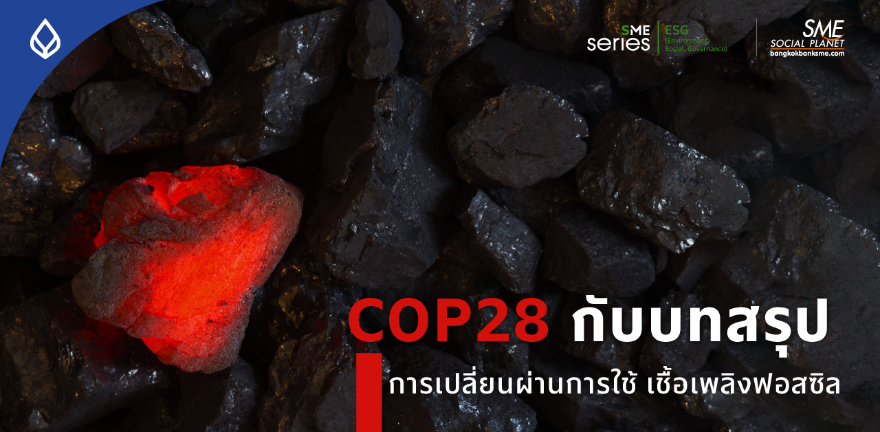 บทสรุป COP28 ประเด็นสิ่งแวดล้อมโลก กับข้อตกลงลดการใช้ ‘เชื้อเพลิงฟอสซิล’ ที่ต้องจับตามอง