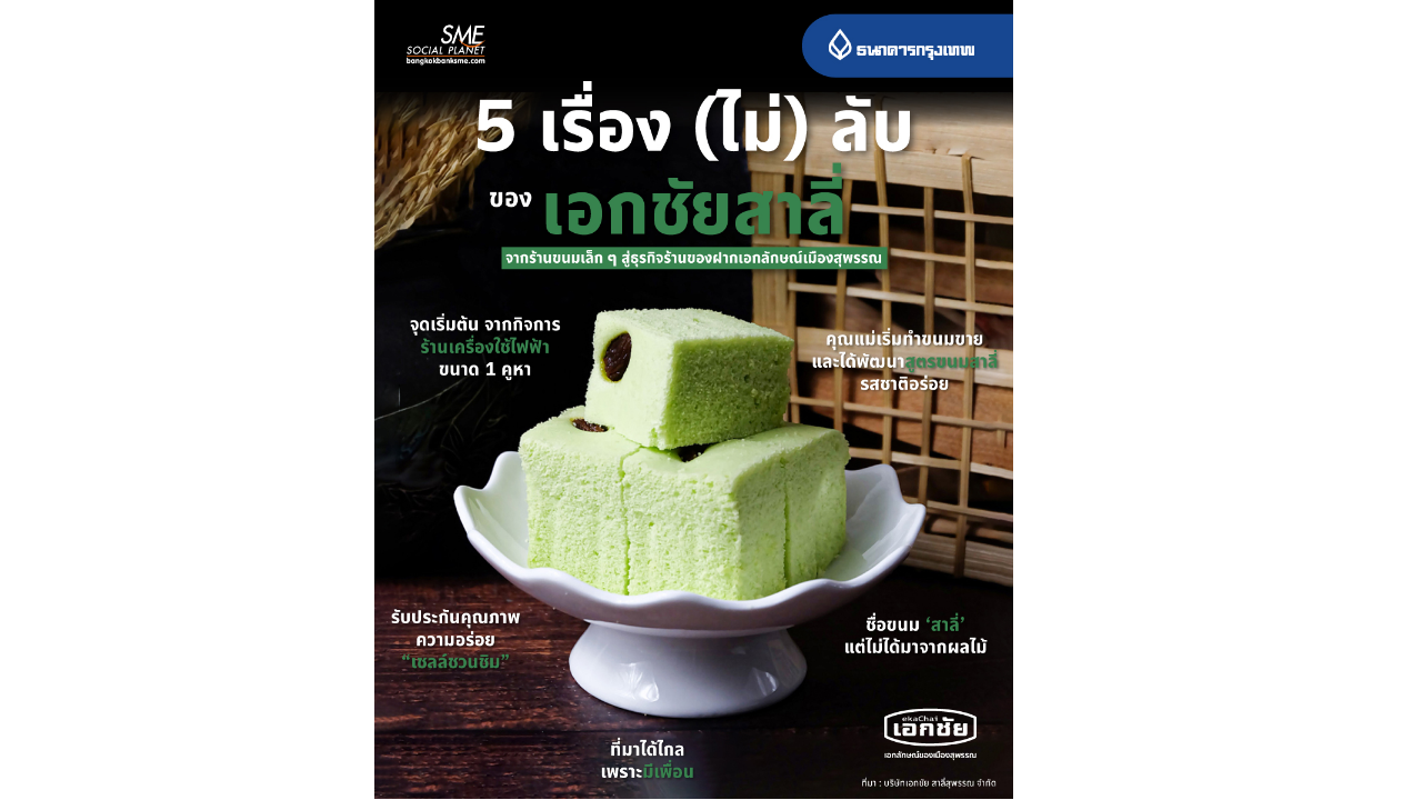5 เรื่อง (ไม่) ลับ ของ ‘เอกชัยสาลี่’ จากร้านขนมเล็ก ๆ สู่ธุรกิจร้านของฝากเอกลักษณ์เมืองสุพรรณ