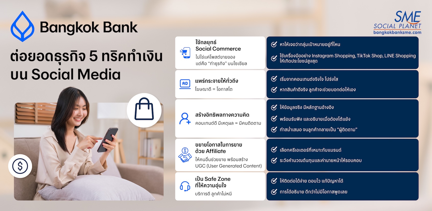 ต่อยอดธุรกิจ 5 ทริคทำเงินบน Social Media