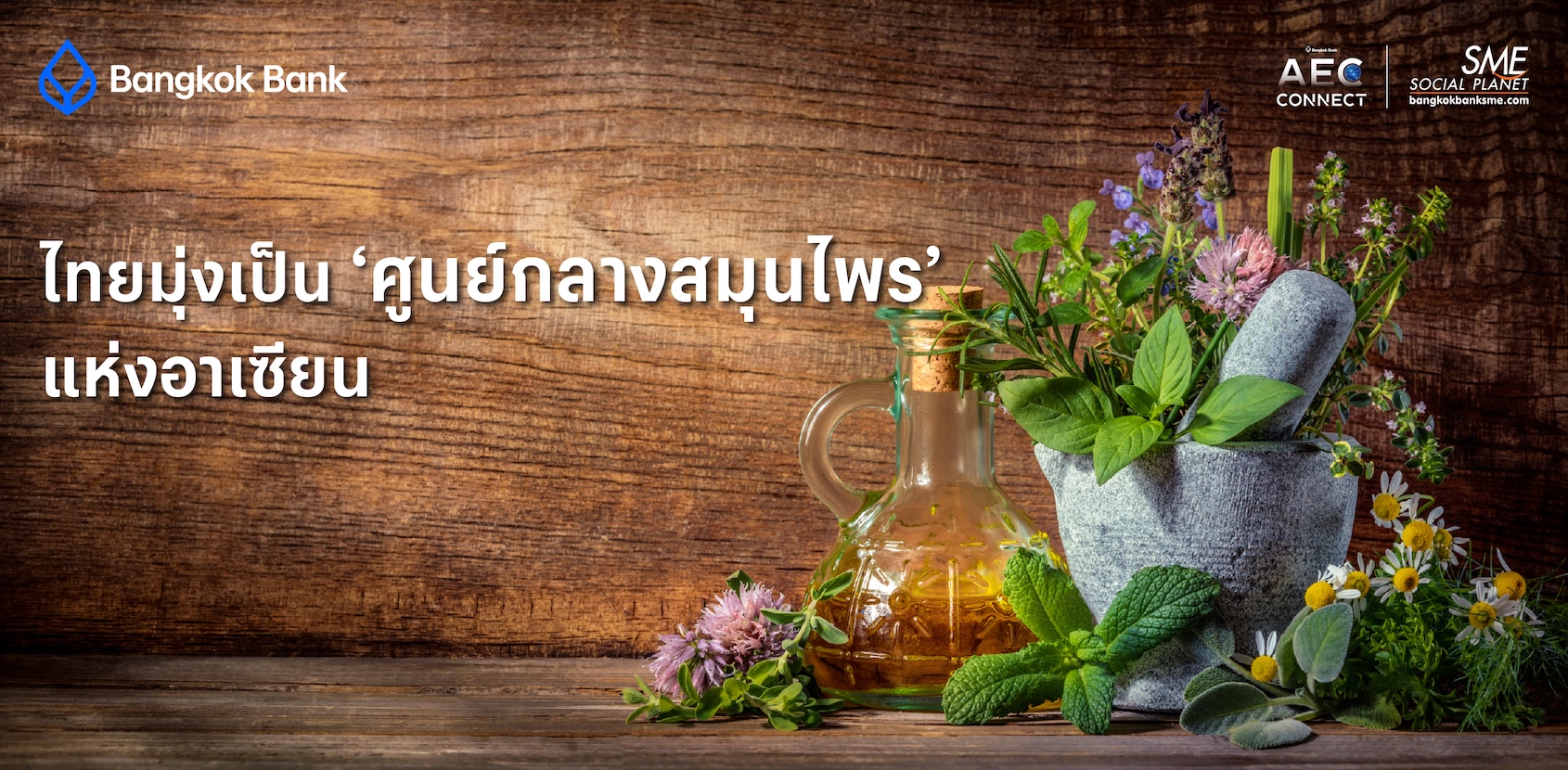 ไทยมุ่งเป็น ‘ศูนย์กลางสมุนไพร’ แห่งอาเซียน