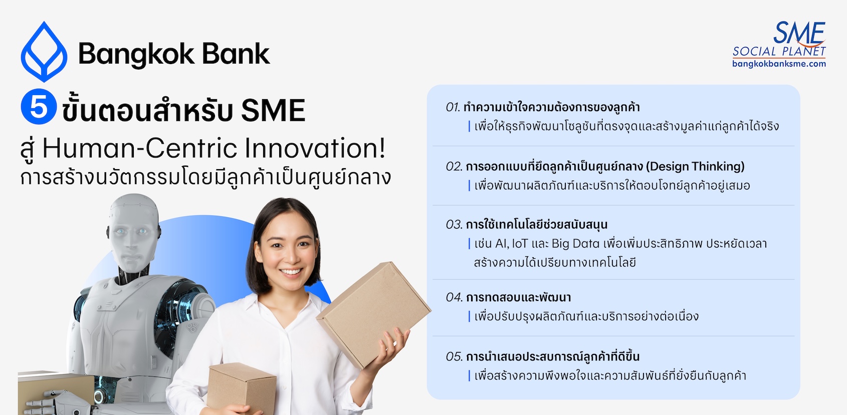 5 ขั้นตอนง่าย ๆ สำหรับ SME สู่ Human-Centric Innovation