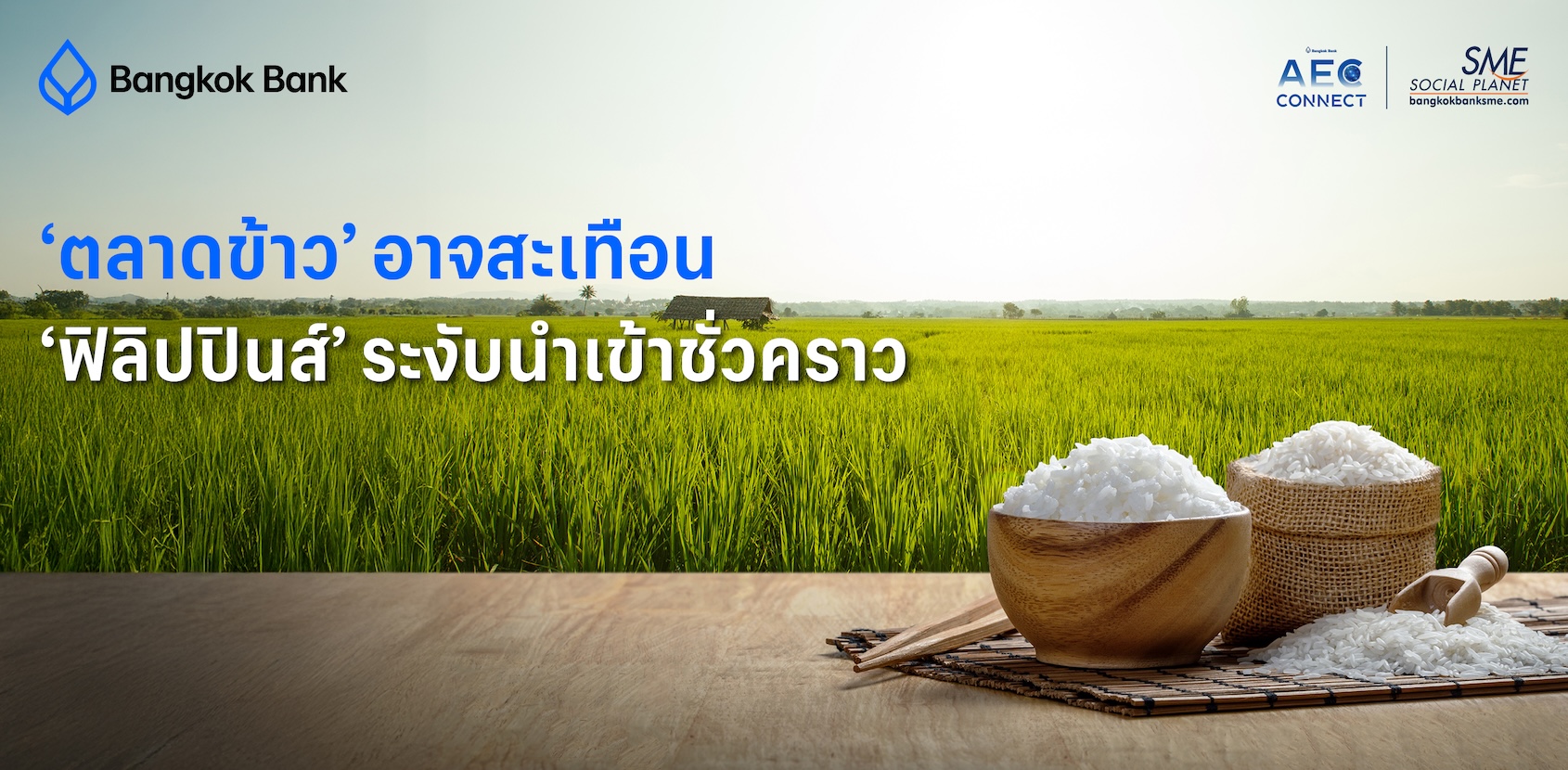 ‘ตลาดข้าว’ อาจสะเทือน ‘ฟิลิปปินส์’ ระงับนำเข้าชั่วคราว