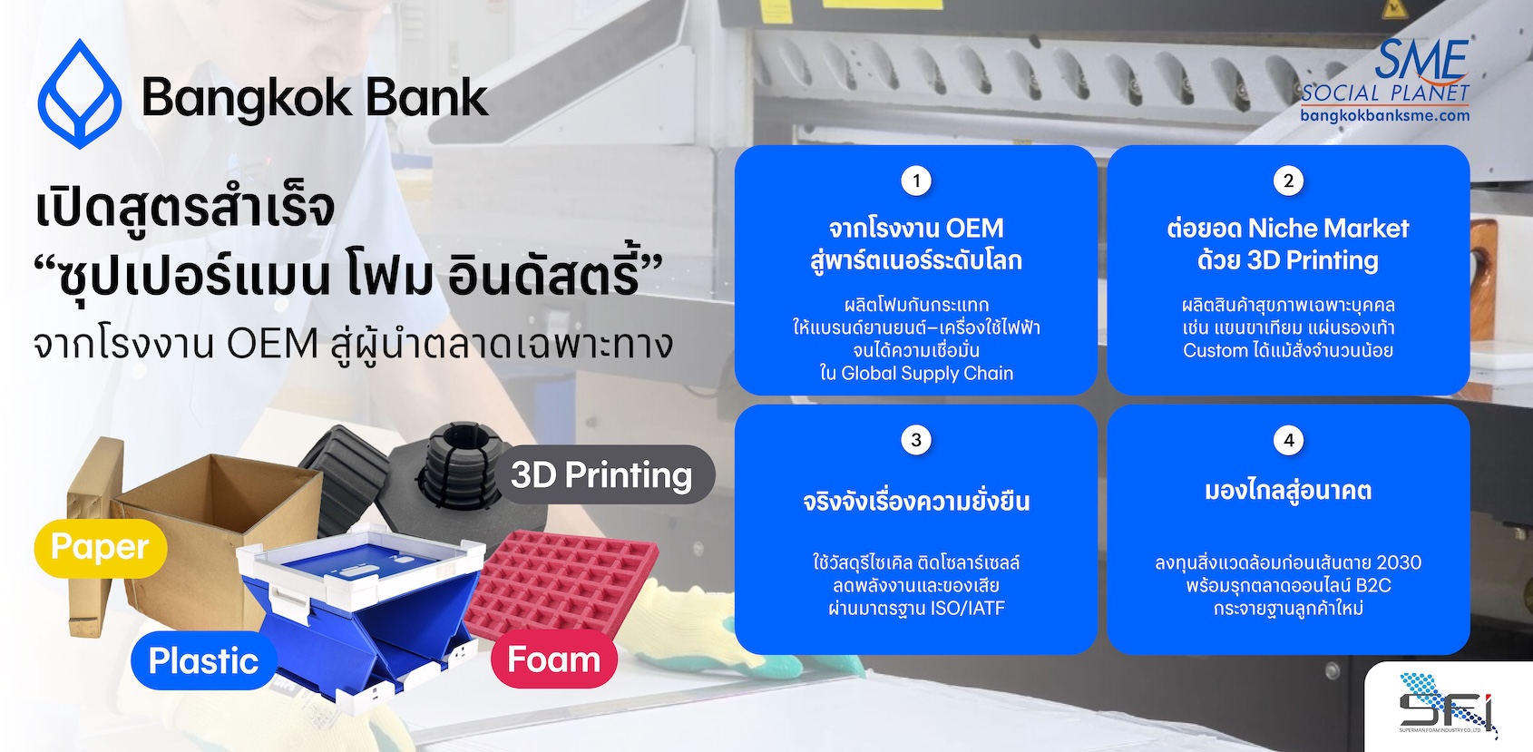 เปิดสูตรสำเร็จ “ซุปเปอร์แมน โฟม อินดัสตรี้” จากโรงงาน OEM สู่ผู้นำตลาดเฉพาะทาง